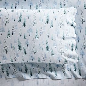 Open Box: Winter Wonderland Organic Flannel Sheet Set