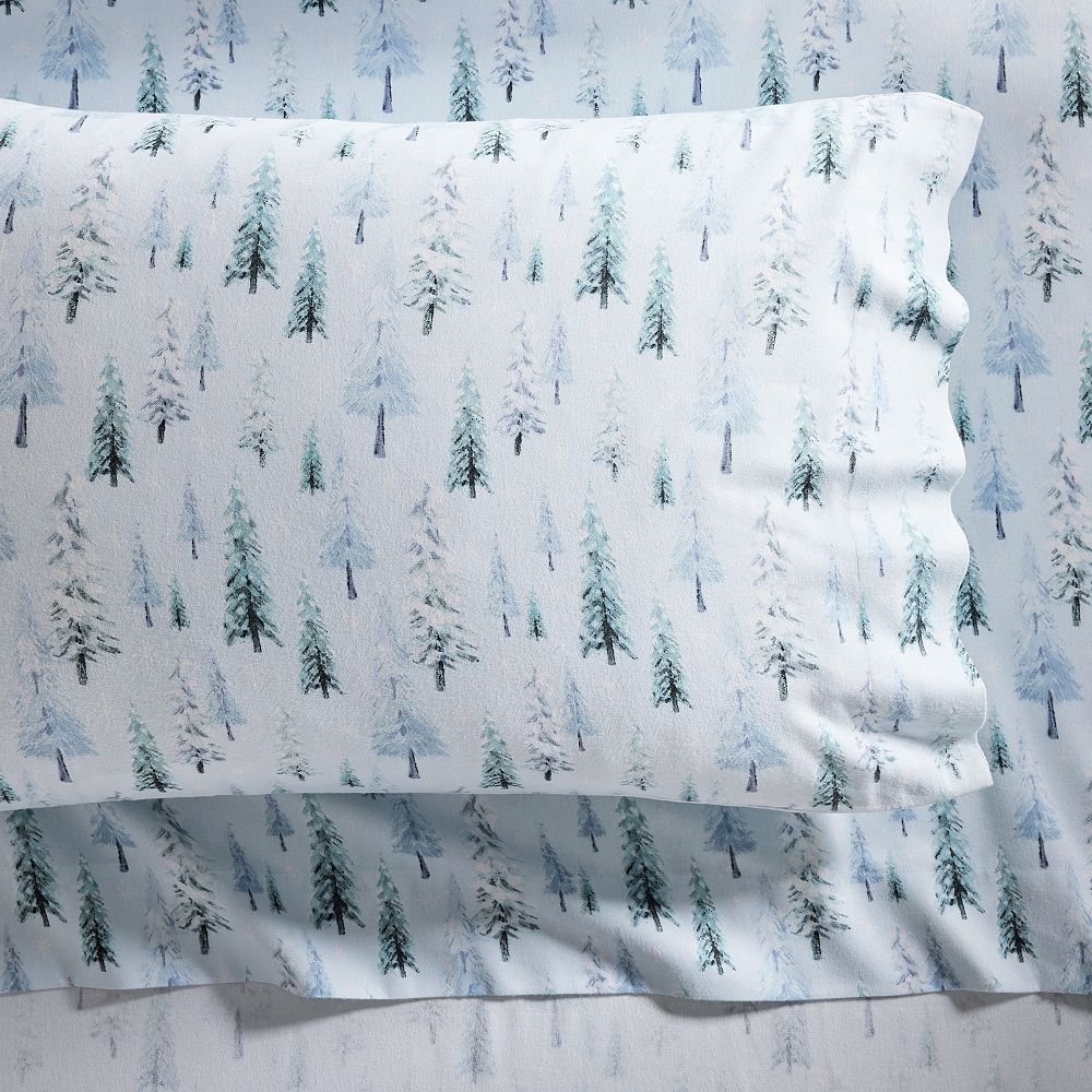 Open Box: Winter Wonderland Organic Flannel Sheet Set