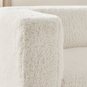 Piped Cushy Loveseat and Ottoman Set (65&quot;)