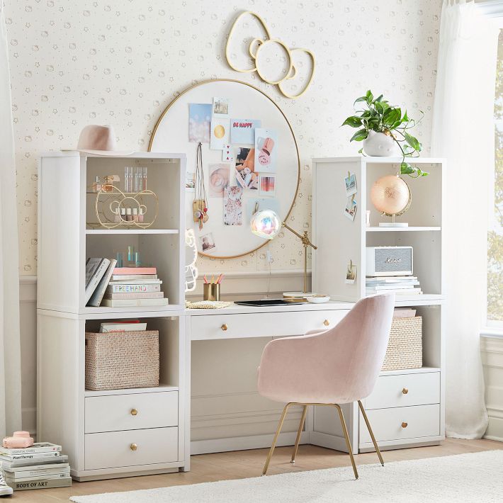 Keaton Writing Desk Bookcase Super Set (84