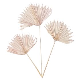 Dried Palm Leaf Bundle- Set of 3- Lavender