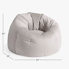 Everyday Velvet Light Grey Donut Round Lounger
