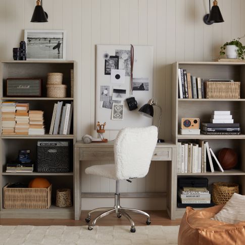 Modern Rustic Study Space