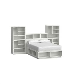 Stack Me Up Storage Bed &amp; Mixed Bookcase Tower Set