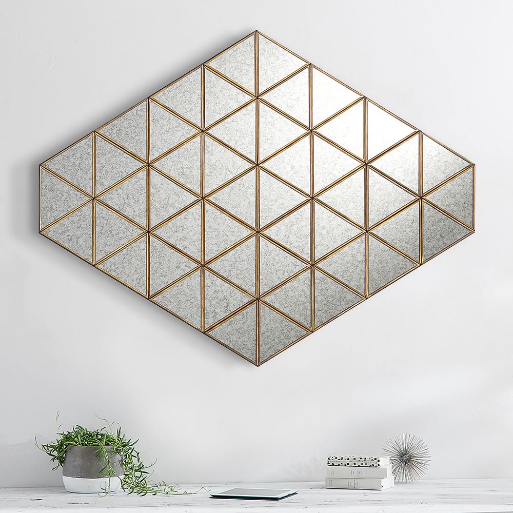 Antiqued Paneled Mirrors