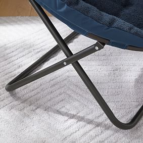 Chunky Boucle Navy Hang A Round Chair