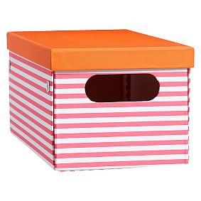 Striped Printed Storage Bins