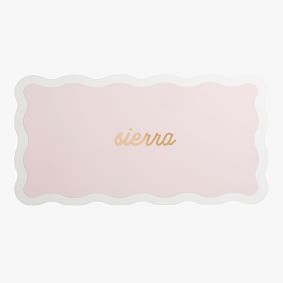 Personalized Scallop Desk Mat (24&quot;x14&quot;)