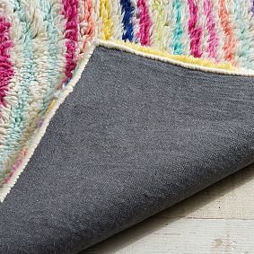 Wavy Stripe Wool Rug