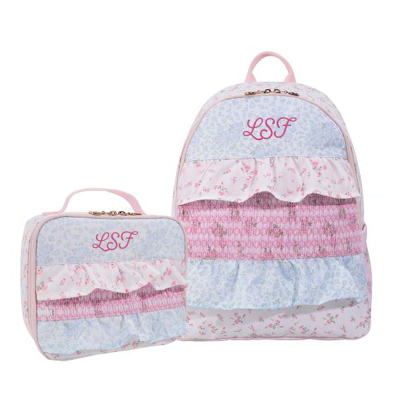 ポッタリーバーン＆LoveShackFancyrコラボ♪フリルDuffleバッグ LoveShackFancy Garden Party Damask Classic Duffle Bag