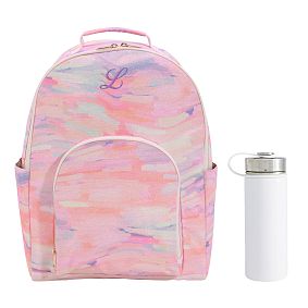 Gear-Up Coral Waves Backpack &amp; Water Bottle Bundle