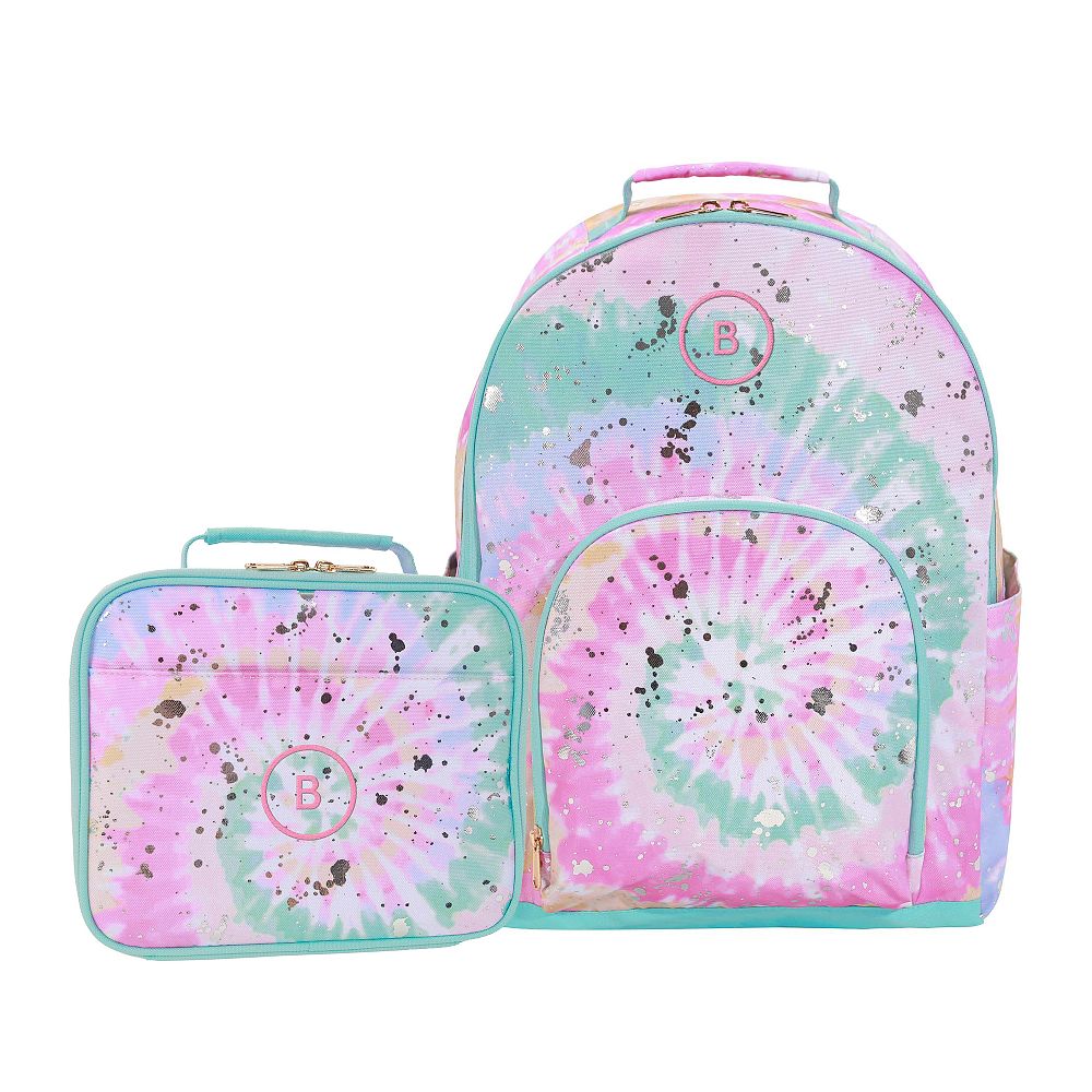 Gear-Up Tie-Dye Metallic Backpack &amp; Cold Pack Lunch Box Bundle