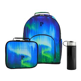 Gear-Up Aurora Blue Backpack &amp; Cold Pack Lunch Bundle, Set of 3
