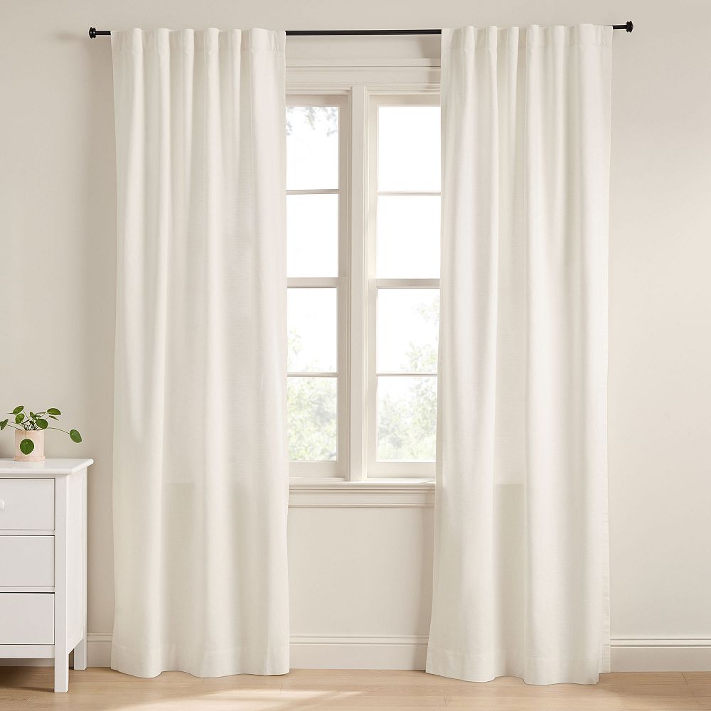 Evelyn Linen Light-Filtering Curtain
