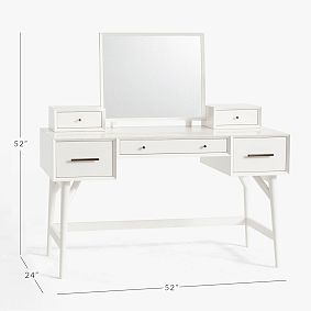 west elm x pbt Mid-Century Storage Vanity Desk (52&quot;)