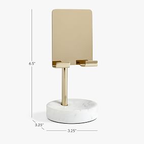Marble &amp; Gold Phone Holder
