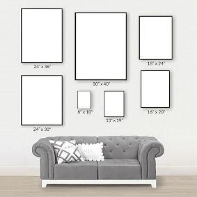 Watercolor Damask Art