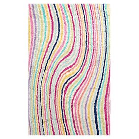 Wavy Stripe Wool Rug