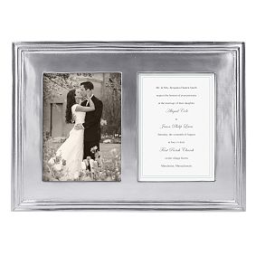 Personalized Classic Metal Double Picture Frame (5&quot;x7&quot;)