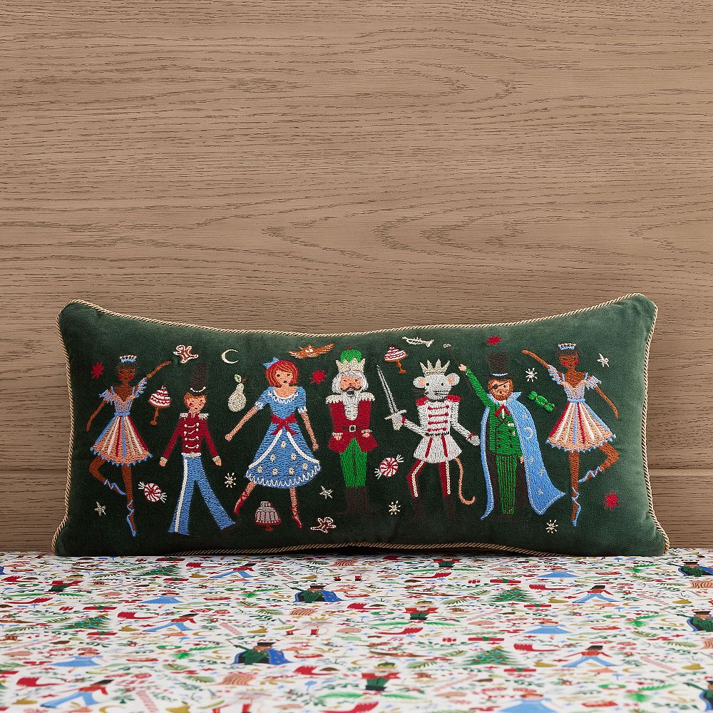 Rifle Paper Co. Nutcracker Lumbar Pillow