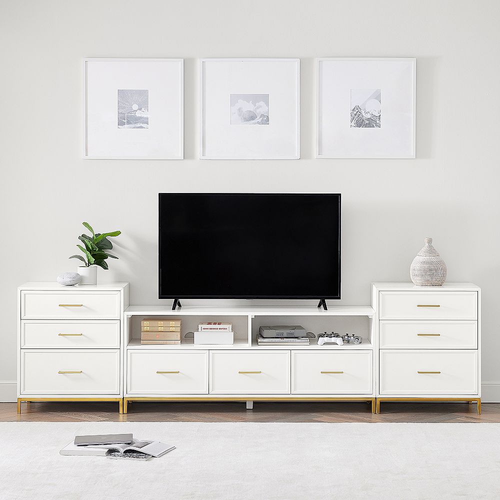 Blaire Media Console with Drawers (110&quot;)