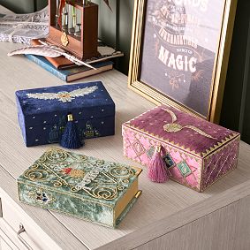 Harry Potter&#8482; Potions Book Velvet Jewelry Box