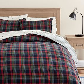 Logan Plaid Flannel Duvet Cover