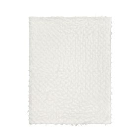 LoveShackFancy Sweet Bows Faux Fur Throw