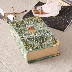 Harry Potter&#8482; Potions Book Velvet Jewelry Box