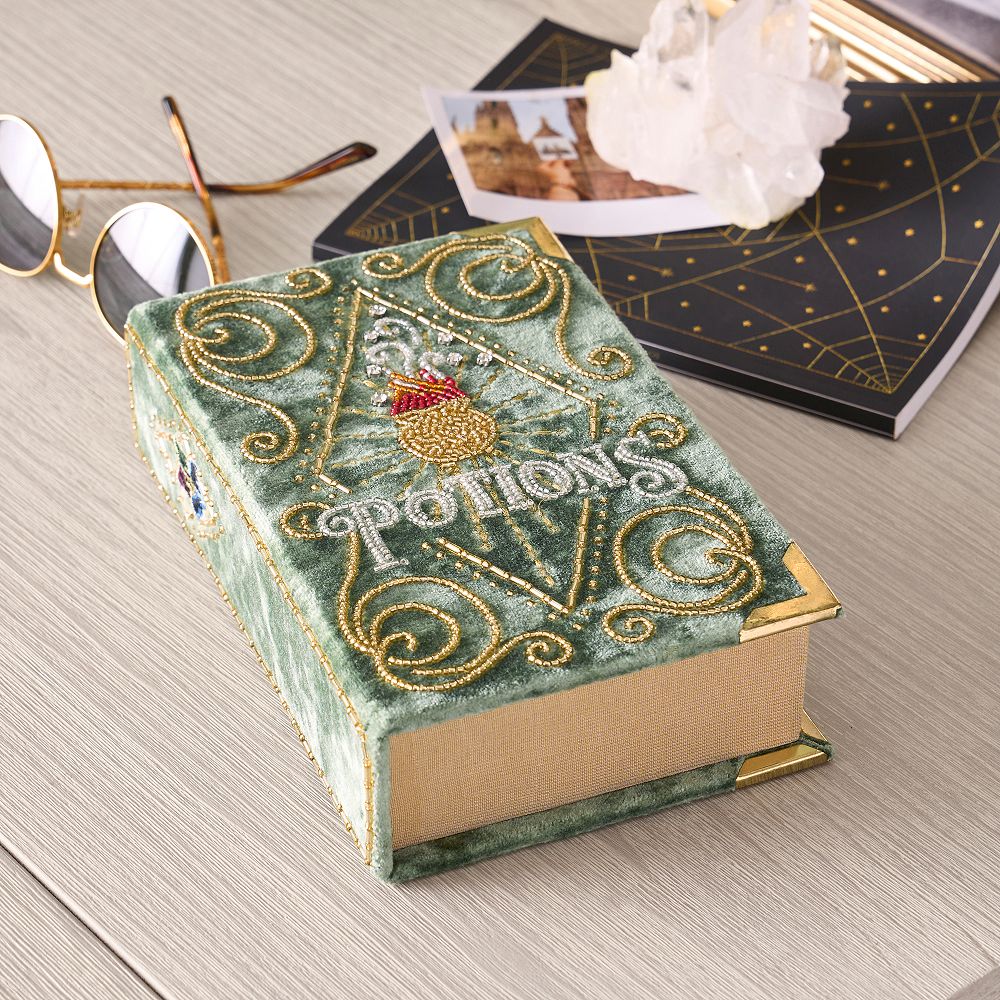 Harry Potter&#8482; Potions Book Velvet Jewelry Box