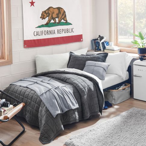 Balanced Neutrals Dorm Room