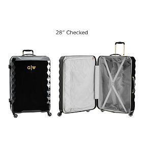 Luxe Hard-Sided Black Luggage, Set of 2