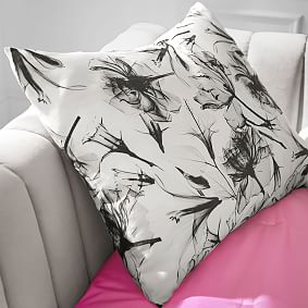Monique Lhuillier Shadow Floral Sateen Duvet Cover