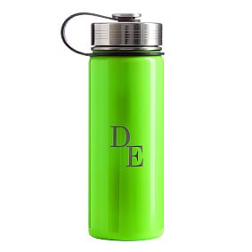 Neon Green Solid Slim Water Bottle