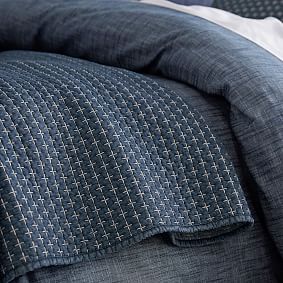Open Box:  Denim Stitch Quilt &amp; Sham