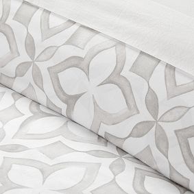 Watercolor Tile Duvet Cover