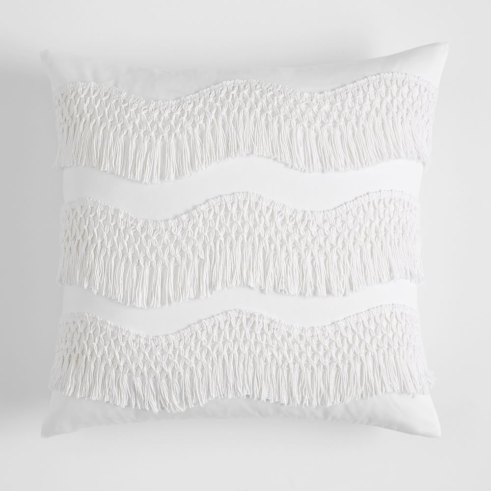 Zig Zag Fringe Pillow Cover