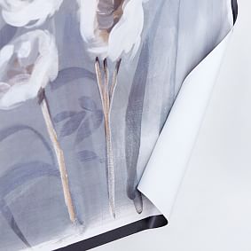 Monique Lhuillier Painted Floral Mural Wallpaper