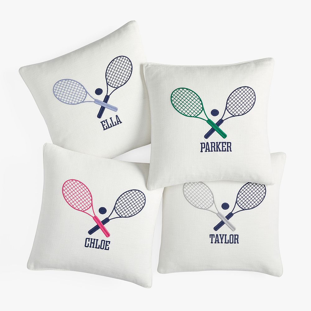 Tennis Monogram Pillow Cover