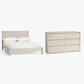 Costa Classic Platform Bed &amp; 6-Drawer Dresser Set