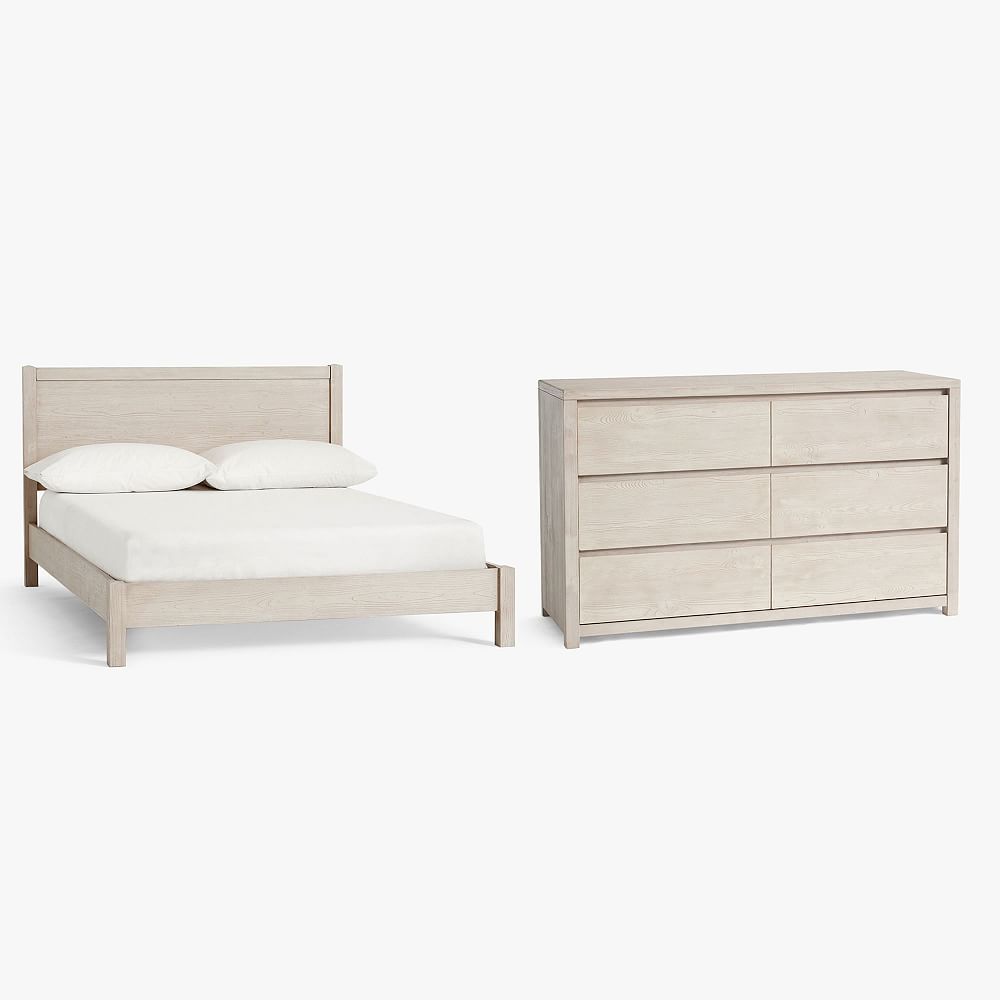 Costa Classic Platform Bed &amp; 6-Drawer Dresser Set