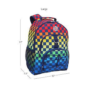 Gear-Up Rainbow Checkered Pixel  Backpack