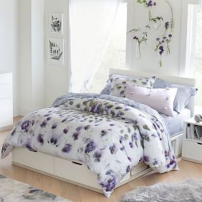 Flora Obscura Organic Duvet Cover