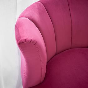 Monique Lhuillier Tulip Chair, Velvet Raspberry
