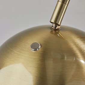 Metal and Glass Dome Task Lamp