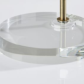 Metal and Glass Dome Task Lamp