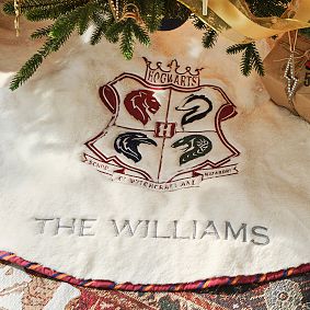 Harry Potter&#8482; Crest Personalized Tree Skirt
