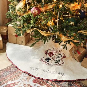 Harry Potter&#8482; Crest Personalized Tree Skirt