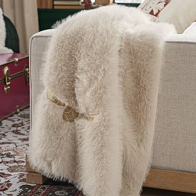 Harry Potter&#8482; Magical Golden Snitch&#8482; Faux Fur Throw
