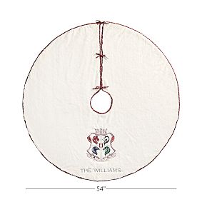 Harry Potter&#8482; Crest Personalized Tree Skirt